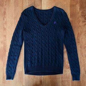 Polo Ralph Lauren Cable Knit V-Neck Sweater